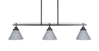 Toltec Lighting - 2636-MB-4052 - Three Light Island Pendant - Odyssey - Matte Black