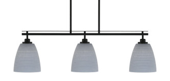 Toltec Lighting - 2636-MB-4072 - Three Light Island Pendant - Odyssey - Matte Black