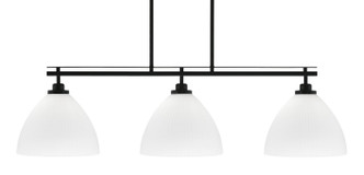 Toltec Lighting - 2636-MB-4631 - Three Light Island Pendant - Odyssey - Matte Black