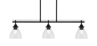 Toltec Lighting - 2636-MB-4760 - Three Light Island Pendant - Odyssey - Matte Black