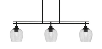 Toltec Lighting - 2636-MB-4812 - Three Light Island Pendant - Odyssey - Matte Black