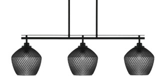 Toltec Lighting - 2636-MB-4922 - Three Light Island Pendant - Odyssey - Matte Black