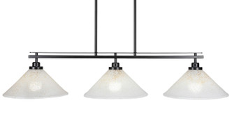 Toltec Lighting - 2636-MB-702 - Three Light Island Pendant - Odyssey - Matte Black