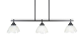 Toltec Lighting - 2636-MB-755 - Three Light Island Pendant - Odyssey - Matte Black