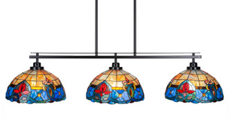 Toltec Lighting - 2636-MB-9359 - Three Light Island Pendant - Odyssey - Matte Black