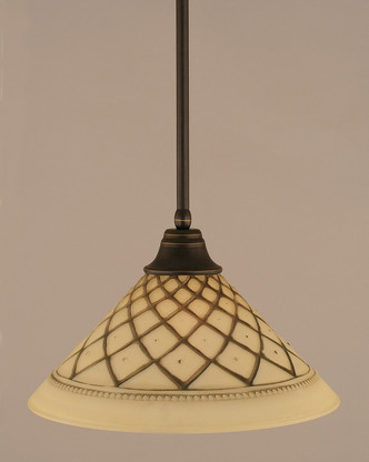 Toltec Lighting - 26-DG-718 - One Light Pendant - Any - Dark Granite