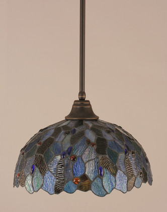 Toltec Lighting - 26-DG-995 - One Light Pendant - Any - Dark Granite