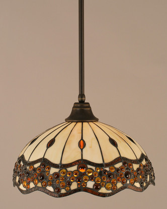Toltec Lighting - 26-DG-997 - One Light Pendant - Any - Dark Granite