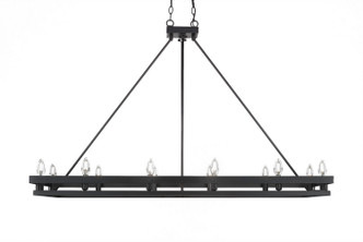 Toltec Lighting - 2742-MB - 12 Light Billiard/Island - Belmont - Matte Black