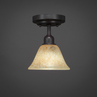 Toltec Lighting - 280-DG-508 - One Light Semi-Flush Mount - Vintage - Dark Granite