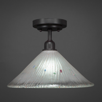 Toltec Lighting - 280-DG-701 - One Light Semi-Flush Mount - Vintage - Dark Granite