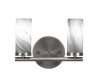 Toltec Lighting - 2812-GP-802B - Two Light Bath Bar - Trinity - Graphite