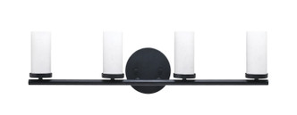 Toltec Lighting - 2814-MB-801B - Four Light Bath Bar - Trinity - Matte Black