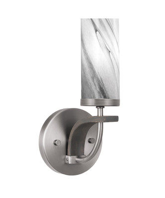 Toltec Lighting - 2911-GPDW-802 - One Light Wall Sconce - Monterey - Graphite & Painted Distressed Wood-look