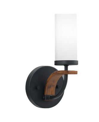 Toltec Lighting - 2911-MBWG-811 - One Light Wall Sconce - Monterey - Matte Black & Painted Wood-look
