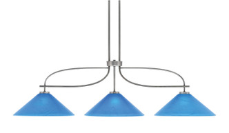 Toltec Lighting - 2936-GPDW-415 - Three Light Bar - Monterey - Graphite & Painted Distressed Wood-look Metal