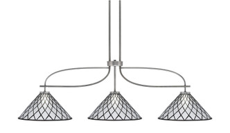 Toltec Lighting - 2936-GPDW-918 - Three Light Bar - Monterey - Graphite & Painted Distressed Wood-look