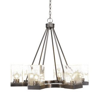 Toltec Lighting - 3026-GP-530 - Six Light Chandelier - Nouvelle - Graphite