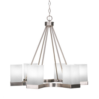 Toltec Lighting - 3026-GP-531 - Six Light Chandelier - Nouvelle - Graphite