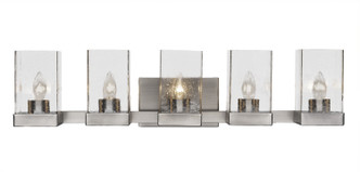 Toltec Lighting - 3125-GP-530 - Five Light Bath Bar - Nouvelle - Graphite