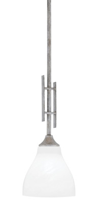 Toltec Lighting - 320-AS-4761 - One Light Mini Pendant - Uptowne - Aged Silver