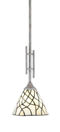 Toltec Lighting - 320-AS-9115 - One Light Mini Pendant - Uptowne - Aged Silver
