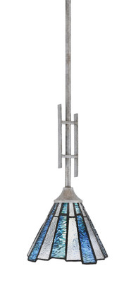 Toltec Lighting - 320-AS-9325 - One Light Mini Pendant - Uptowne - Aged Silver