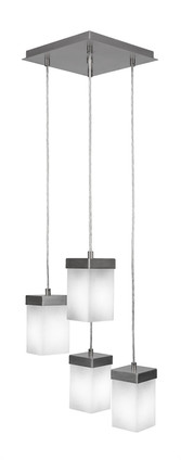 Toltec Lighting - 3214-GP-531 - Four Light Mini Pendant - Nouvelle - Graphite