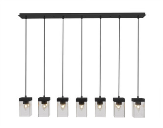 Toltec Lighting - 3217-ES-530 - Seven Light Mini Pendant - Nouvelle - Espresso