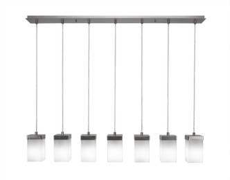 Toltec Lighting - 3217-GP-531 - Seven Light Linear Pendalier - Nouvelle - Graphite