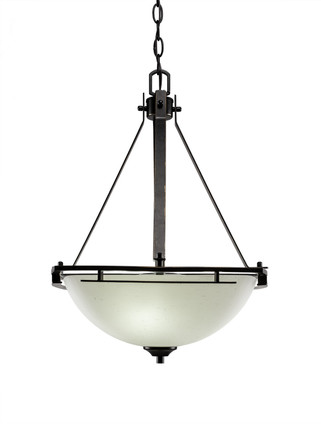 Toltec Lighting - 322-DG-463 - Three Light Pendant - Uptowne - Dark Granite