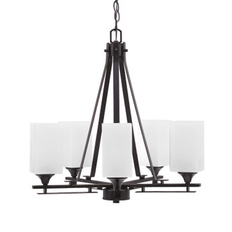 Toltec Lighting - 325-DG-541 - Five Light Chandelier - Uptowne - Dark Granite