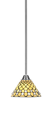 Toltec Lighting - 3401-BN-9415 - One Light Mini Pendant - Paramount - Brushed Nickel