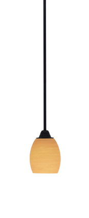 Toltec Lighting - 3401-MB-625 - One Light Mini Pendant - Paramount - Matte Black