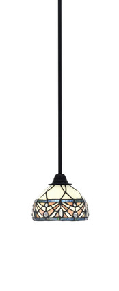 Toltec Lighting - 3401-MB-9485 - One Light Mini Pendant - Paramount - Matte Black