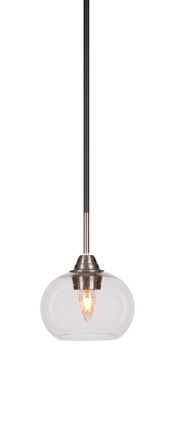 Toltec Lighting - 3401-MBBN-202 - One Light Mini Pendant - Paramount - Matte Black & Brushed Nickel