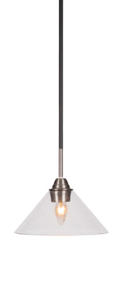 Toltec Lighting - 3401-MBBN-304 - One Light Mini Pendant - Paramount - Matte Black & Brushed Nickel