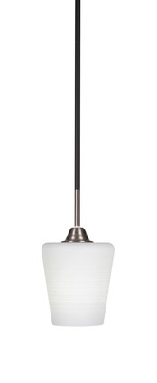 Toltec Lighting - 3401-MBBN-4031 - One Light Mini Pendant - Paramount - Matte Black & Brushed Nickel