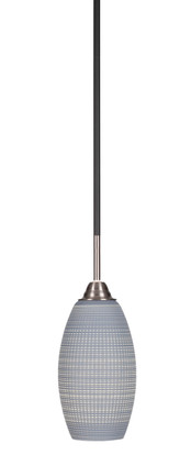 Toltec Lighting - 3401-MBBN-4042 - One Light Mini Pendant - Paramount - Matte Black & Brushed Nickel