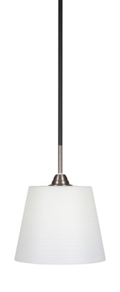 Toltec Lighting - 3401-MBBN-4081 - One Light Mini Pendant - Paramount - Matte Black & Brushed Nickel