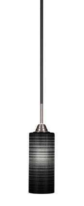 Toltec Lighting - 3401-MBBN-4099 - One Light Mini Pendant - Paramount - Matte Black & Brushed Nickel