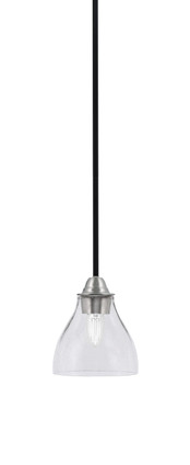 Toltec Lighting - 3401-MBBN-4760 - One Light Mini Pendant - Paramount - Matte Black & Brushed Nickel