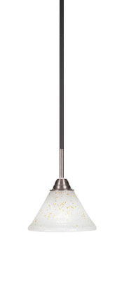 Toltec Lighting - 3401-MBBN-7145 - One Light Mini Pendant - Paramount - Matte Black & Brushed Nickel
