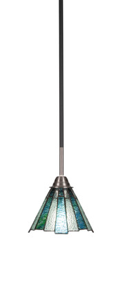 Toltec Lighting - 3401-MBBN-9325 - One Light Mini Pendant - Paramount - Matte Black & Brushed Nickel