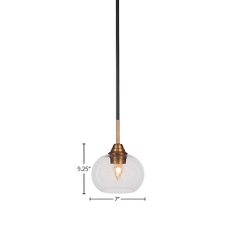 Paramount One Light Mini Pendant (3401-MBBR-202)