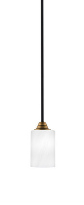 Toltec Lighting - 3401-MBBR-3001 - One Light Mini Pendant - Paramount - Matte Black & Brass