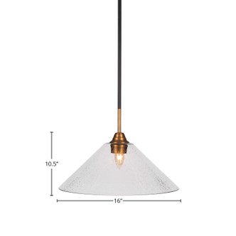 Paramount One Light Pendant (3401-MBBR-308)