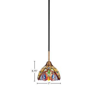 Paramount One Light Mini Pendant (3401-MBBR-9445)