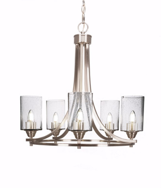 Toltec Lighting - 3405-BN-300 - Five Light Chandelier - Paramount - Brushed Nickel