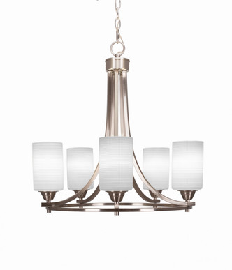 Toltec Lighting - 3405-BN-4061 - Five Light Chandelier - Paramount - Brushed Nickel
